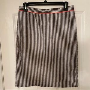 J.Crew Striped Pencil Skirt